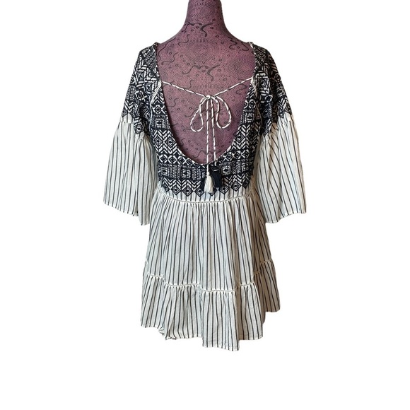 Free People Sz S Tunic Mini Striped Lola Dress - Picture 5 of 7